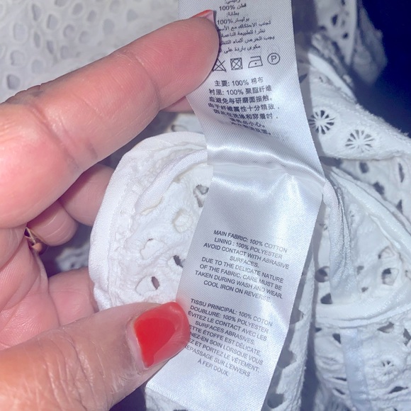 Self-Portrait White  Bea Guipure  Embroidery Lace Midi Dress - Picture 8 of 11